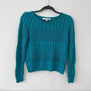 Teal knit sweater